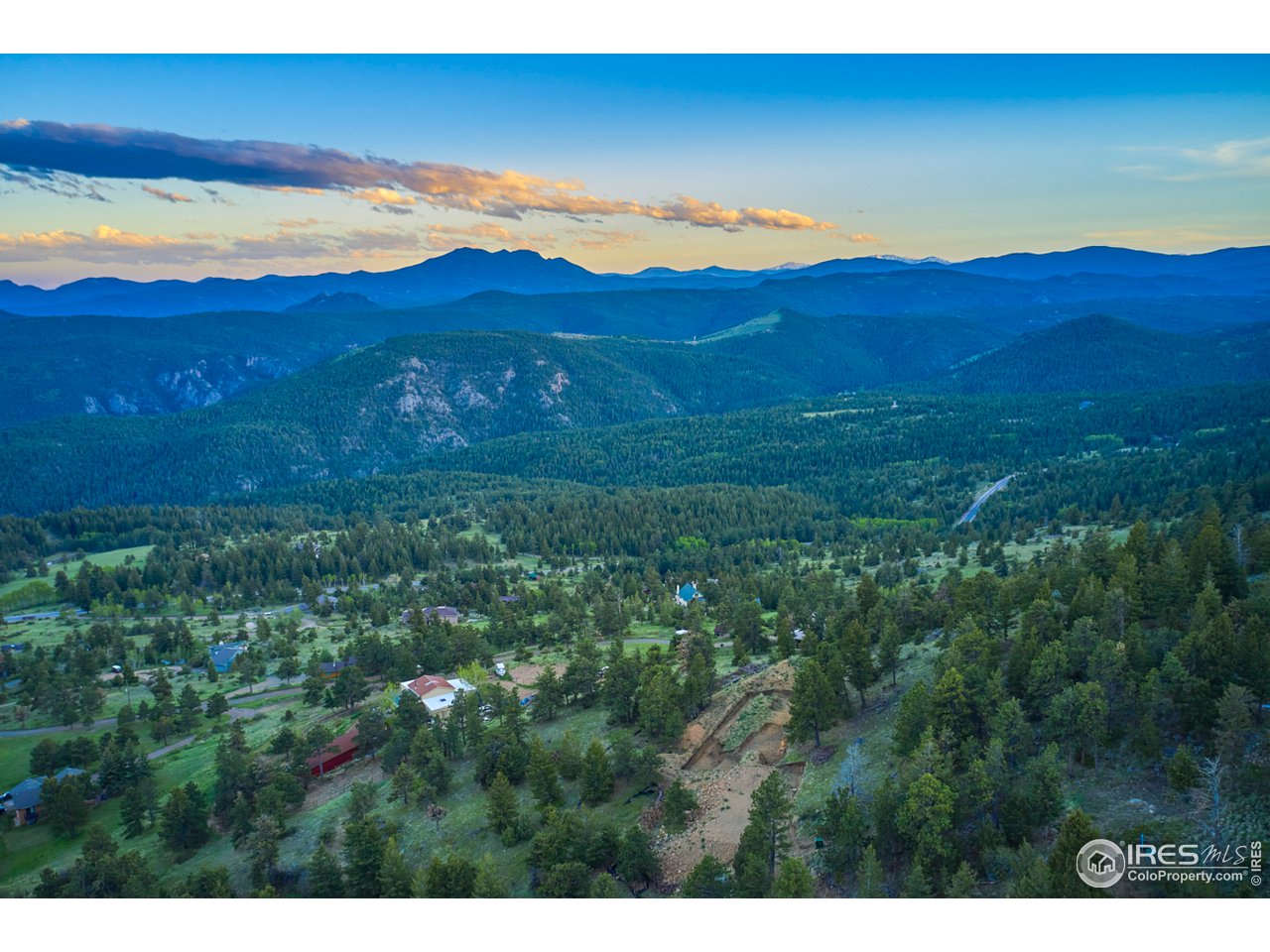 689 Sugarloaf Mountain Road Boulder, CO 80302 - Photo 9 of 31 Aerial view from build site