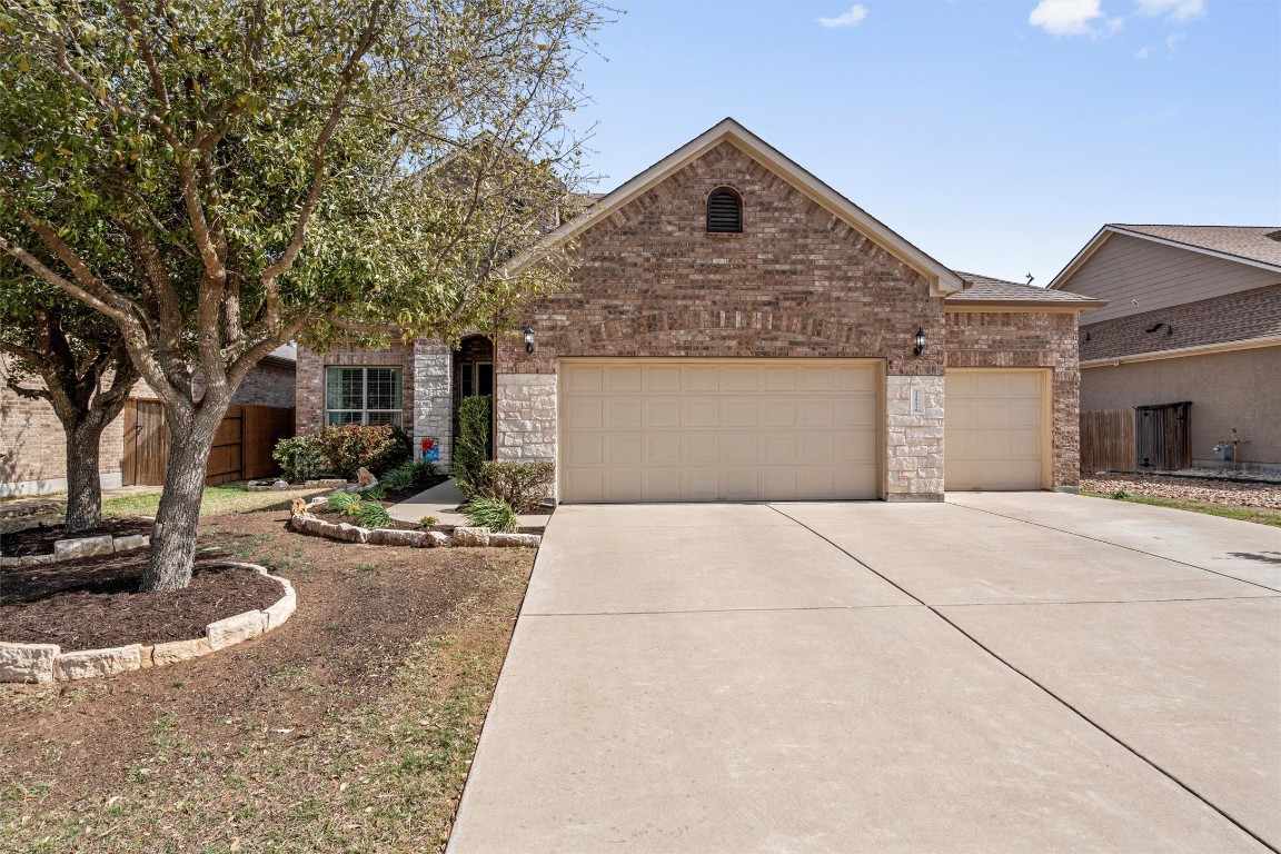 a front view of a house with entertaining space