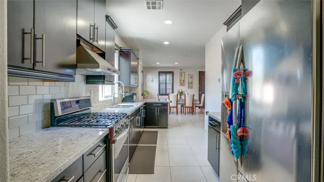 a view of a hallway with entryway door