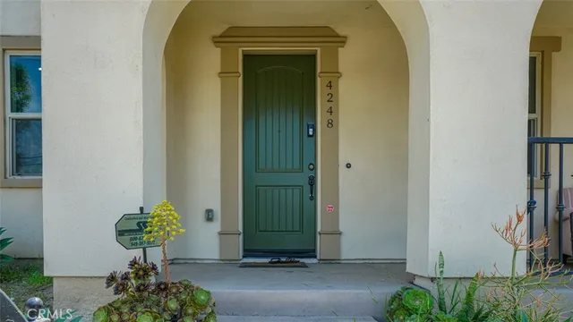 a view of a entryway door of the house