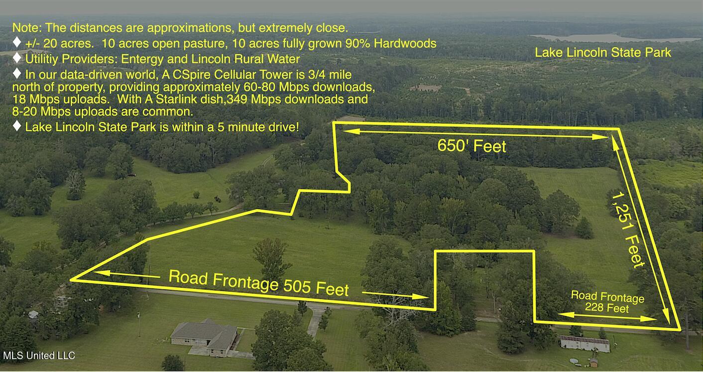 20 acres irregular shaped
