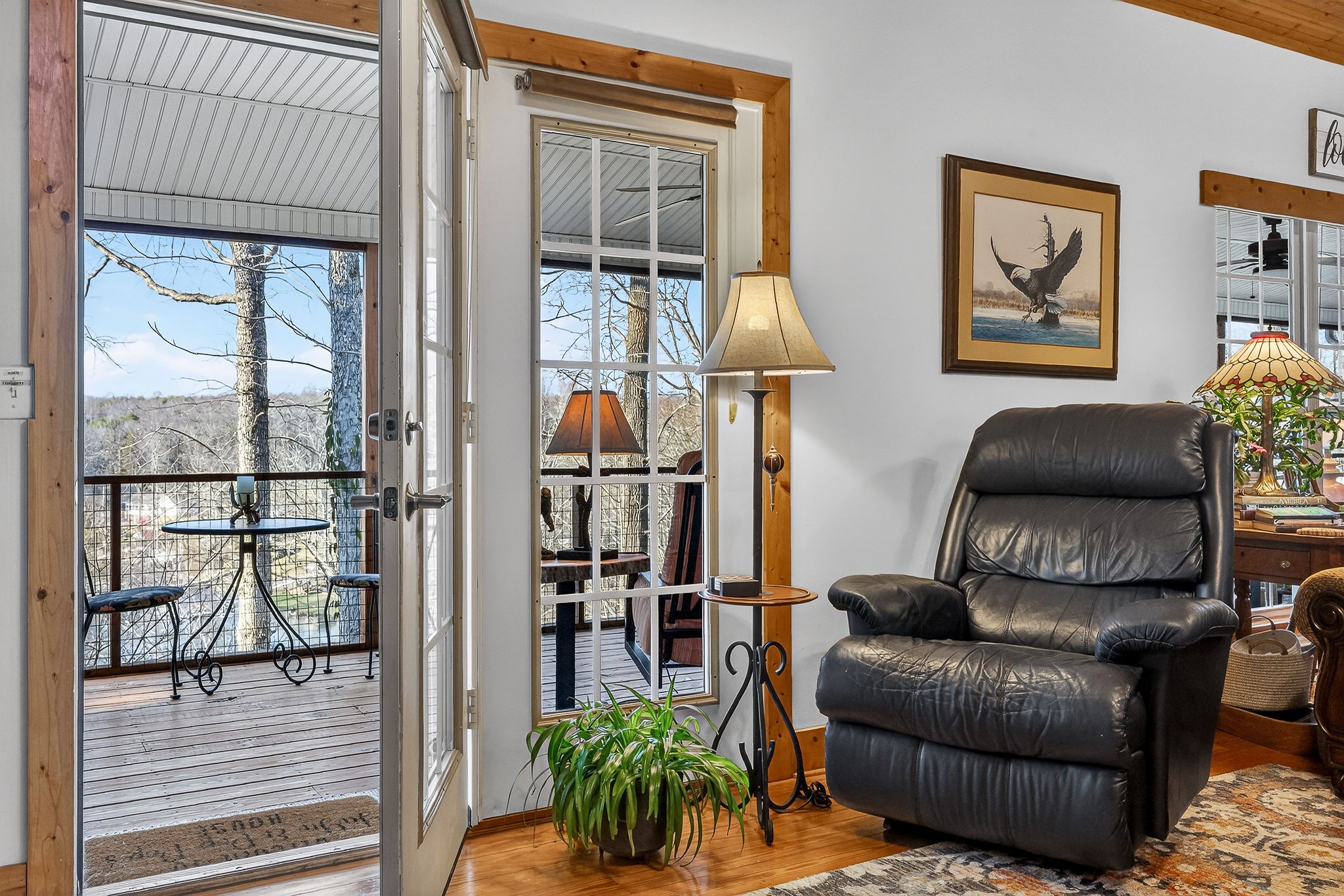 2539 Sparkman Town Road Doyle, TN 38559 - Photo 10 of 54 a living room with furniture a wooden floor and a floor to ceiling window