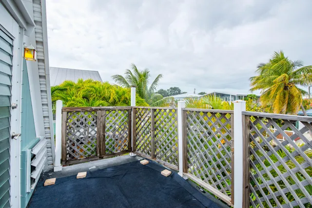 a view of outdoor space deck and garden