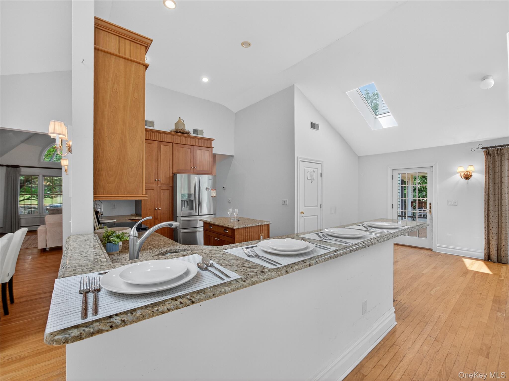 516 Oak Tree Road Palisades, NY 10964 - Photo 12 of 38 a living room with granite countertop furniture and fireplace