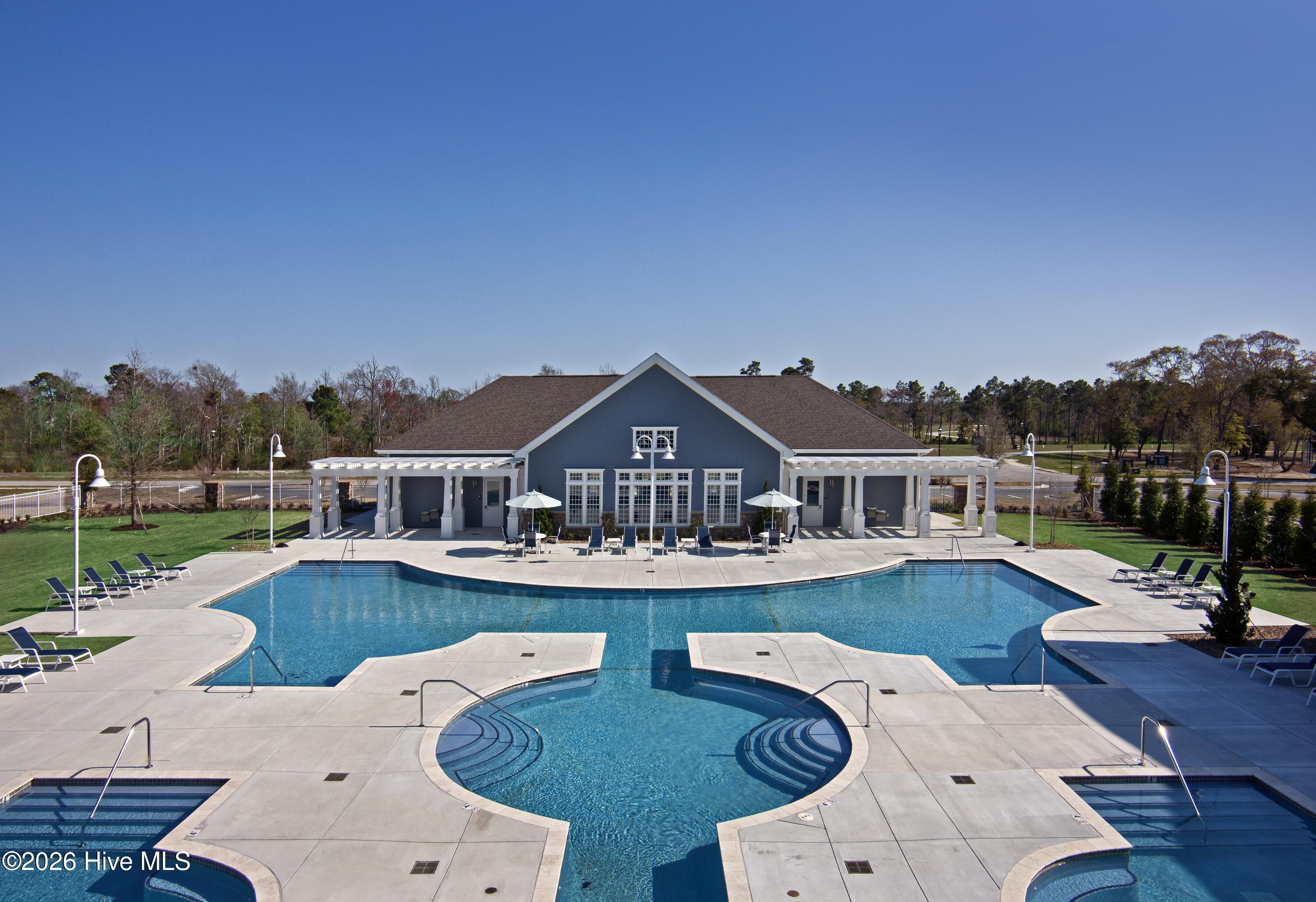 539 Moss Lake Lane Holly Ridge, NC 28445 - Photo 52 of 58 Pool - View from Rear Clubhouse Deck
