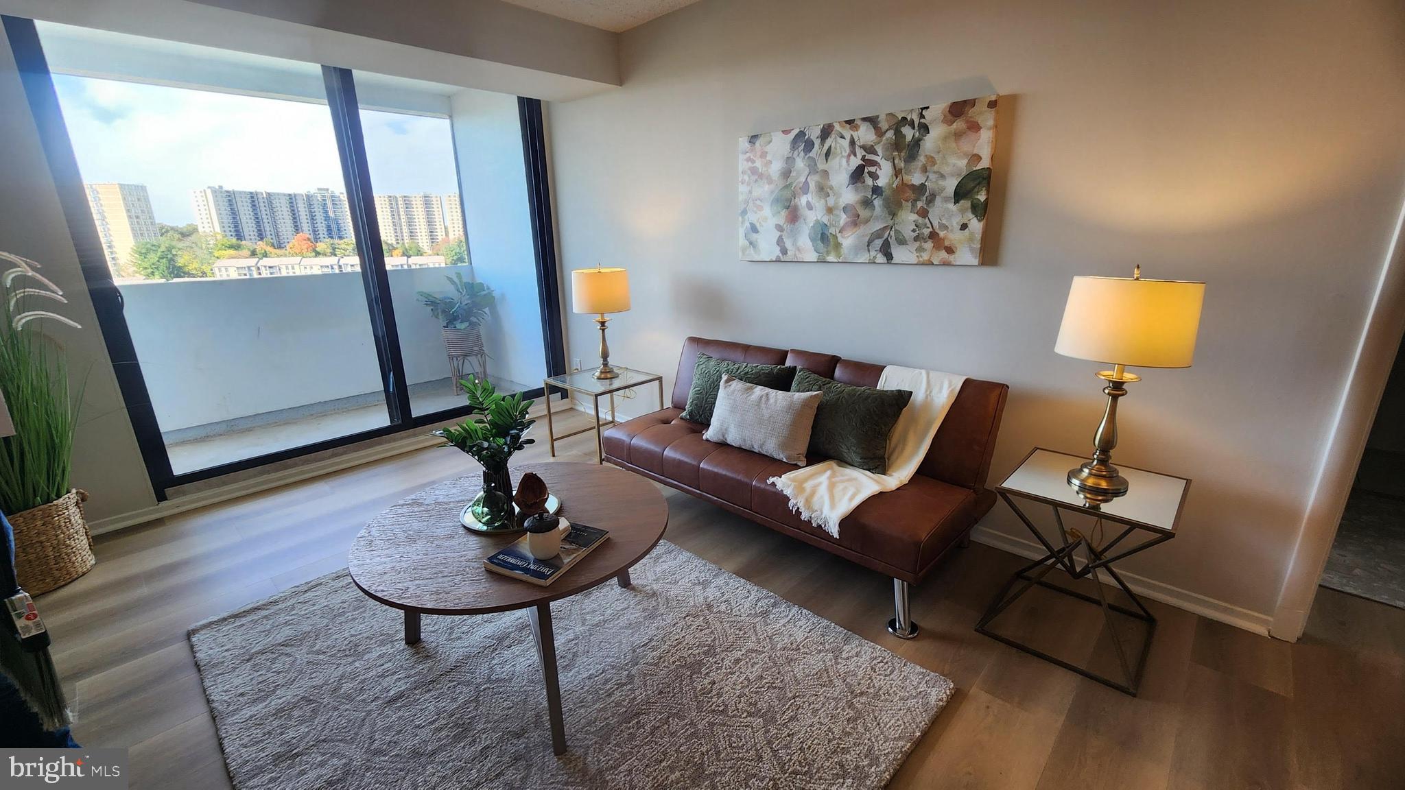 5911 Edsall Road, Unit 1104 Alexandria, VA 22304 - Photo 5 of 32 Spacious Living Room with amazing balcony views