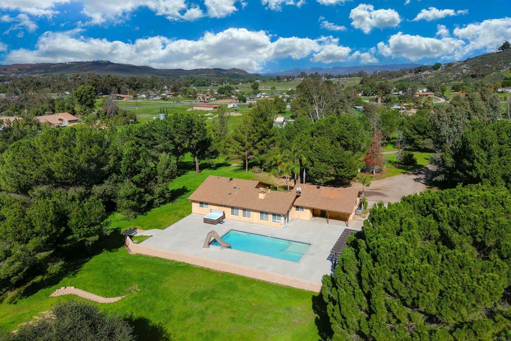341 Pile Street Ramona, CA 92065 - Photo 46 of 50 an aerial view of a house with yard swimming pool and outdoor seating