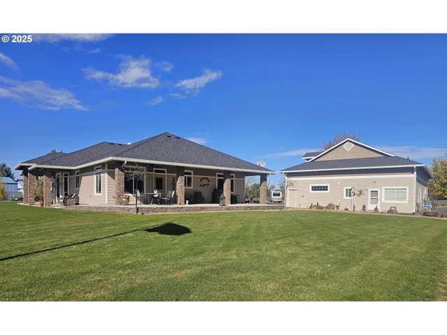 a house view with a garden space
