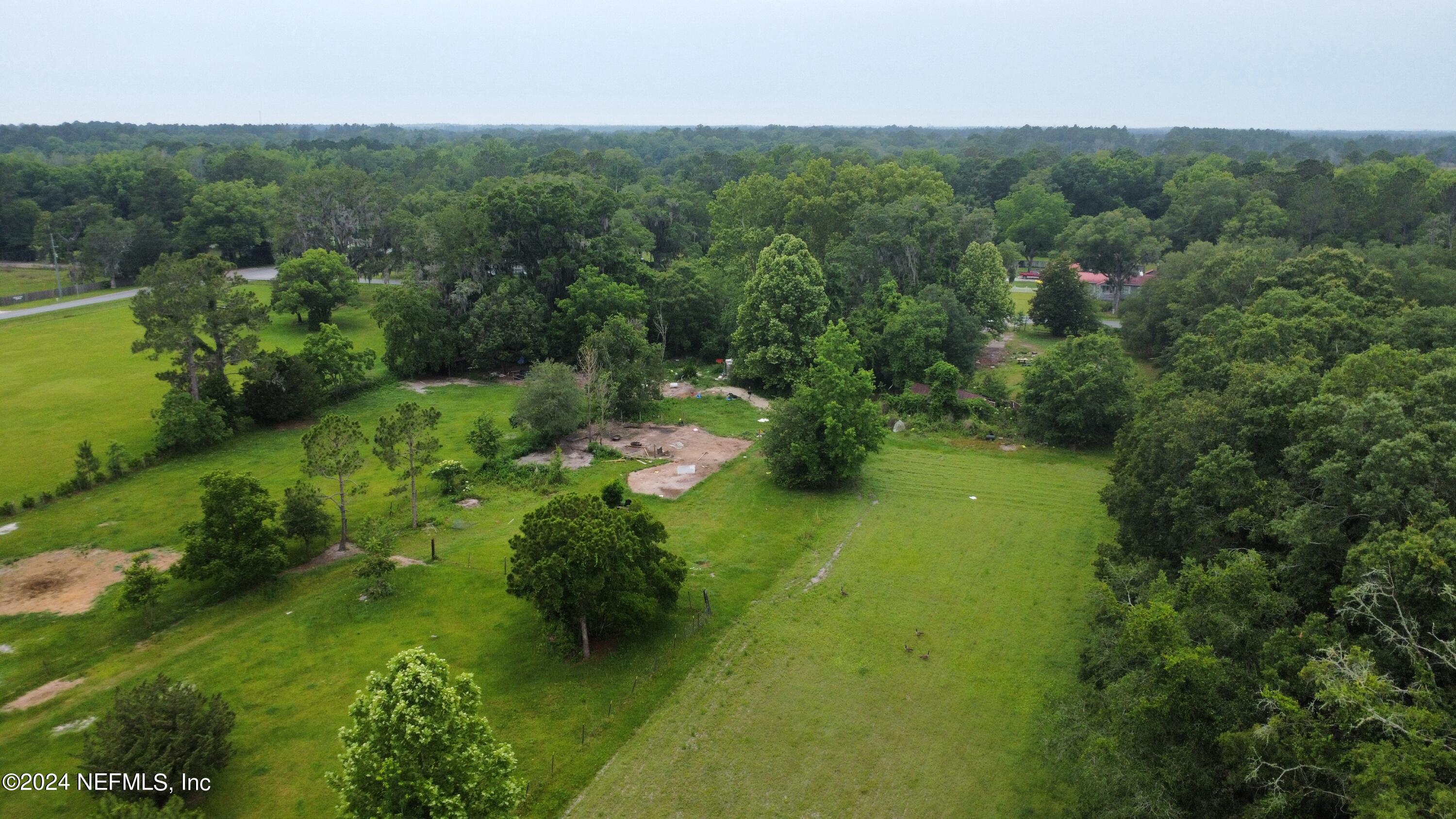 36107 Pine Street Hilliard, FL 32046 - Photo 9 of 27 a view of a green yard with large trees