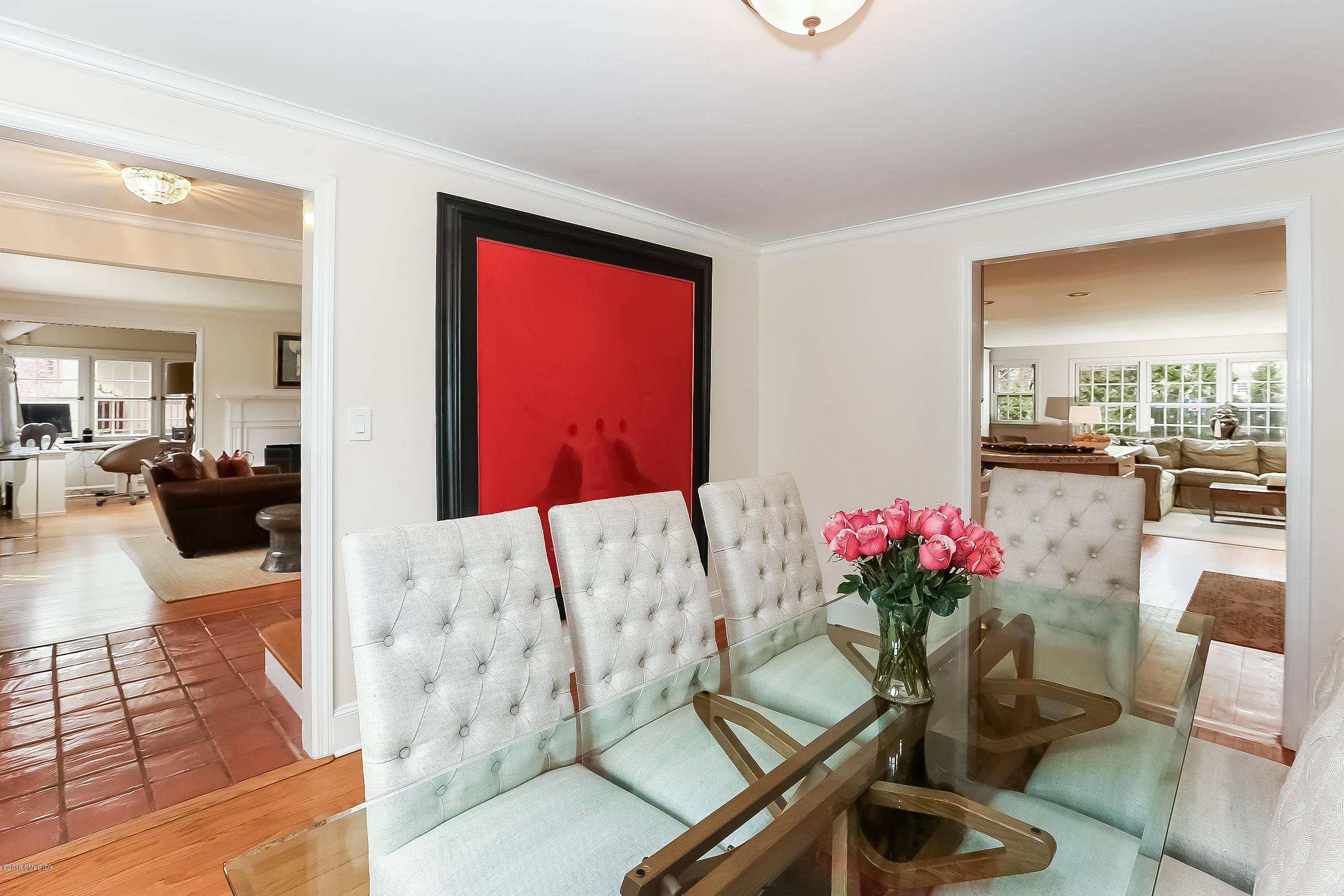 21 Knoll Street Riverside, CT 06878 - Photo 7 of 35 a living room with furniture and flowers