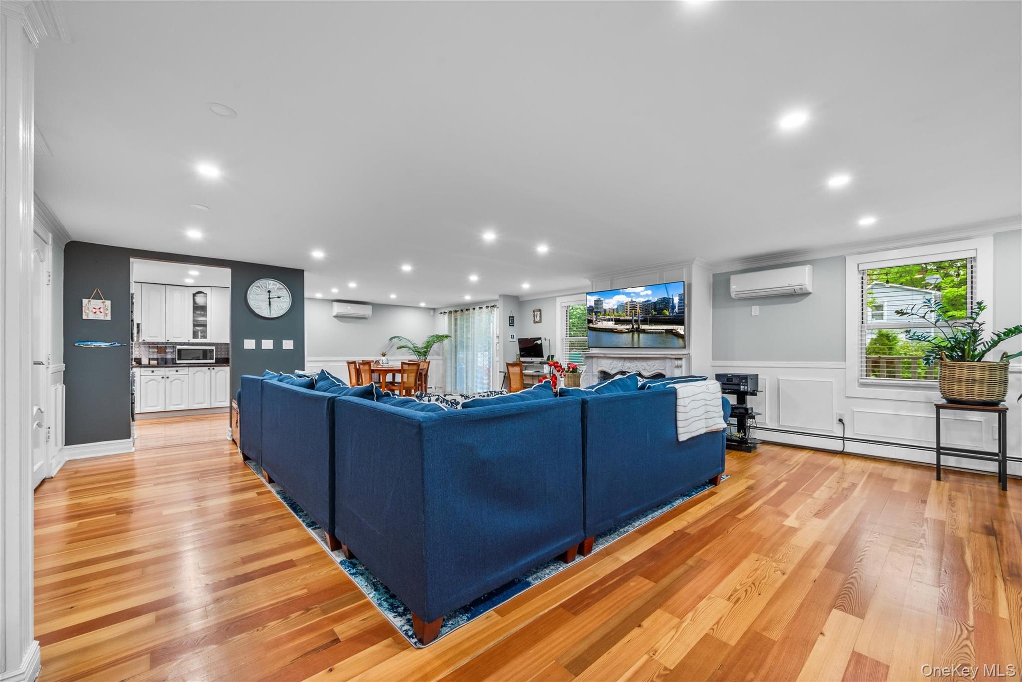 751 Rte 9W Fort Montgomery, NY 10922 - Photo 6 of 41 a living room with furniture and a kitchen view
