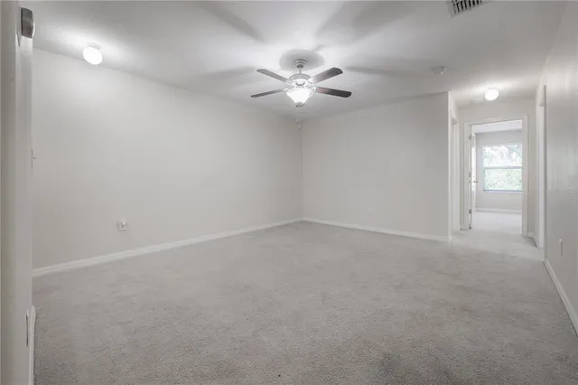 a view of small space with racks on the wall