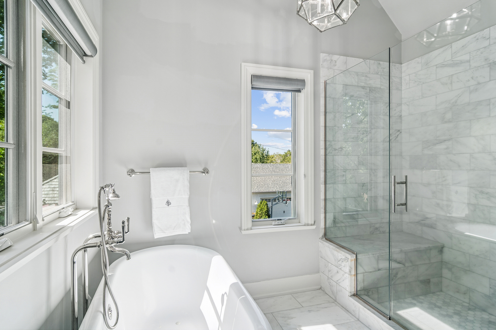 636 South Division Street Barrington, IL 60010 - Photo 35 of 61 a bathroom with a tub shower and sink