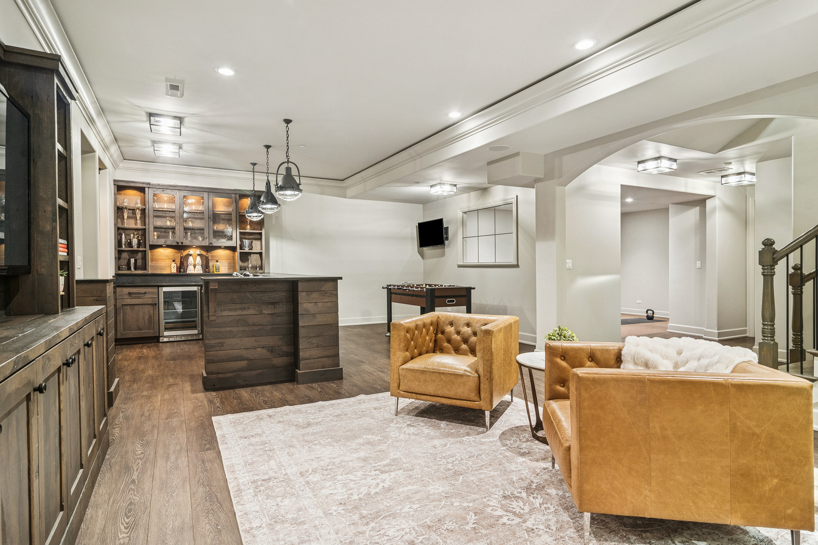 636 South Division Street Barrington, IL 60010 - Photo 47 of 61 a living room with furniture and a fireplace