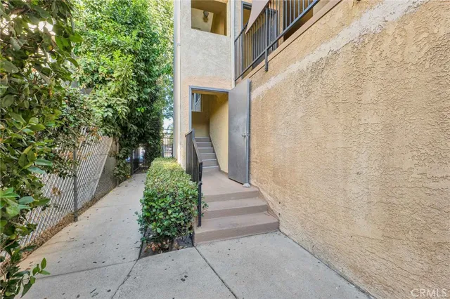 a view of a door of a house