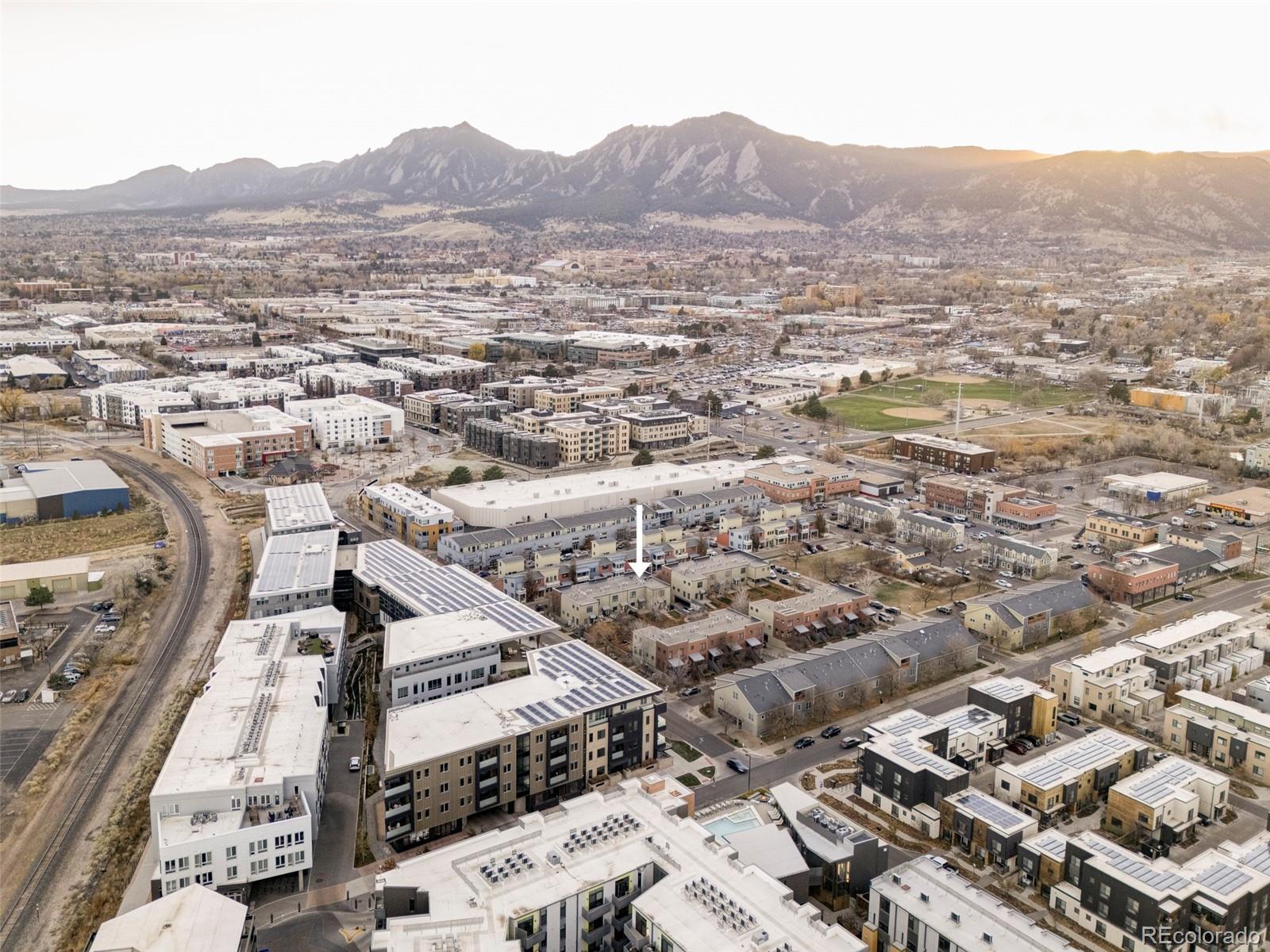 3265 Foundry Place, Unit 101O Boulder, CO 80301 - Photo 25 of 36 an aerial view of residential house and parking space