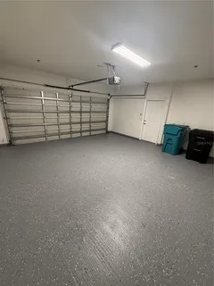 a view of a garage