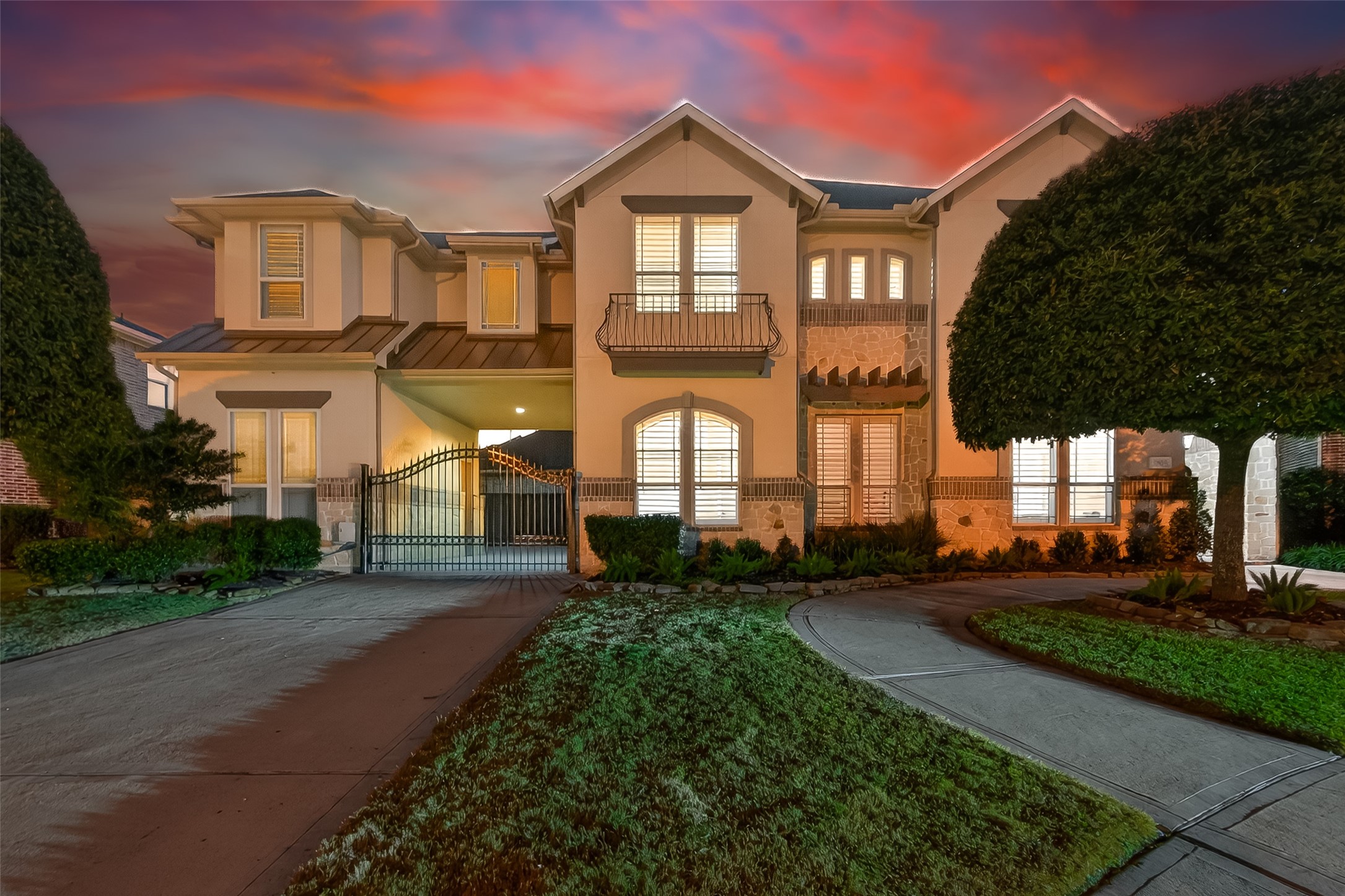 5815 Mustang Ridge Lane Fulshear, TX 77441 - Photo 50 of 50 a front view of a house with a yard