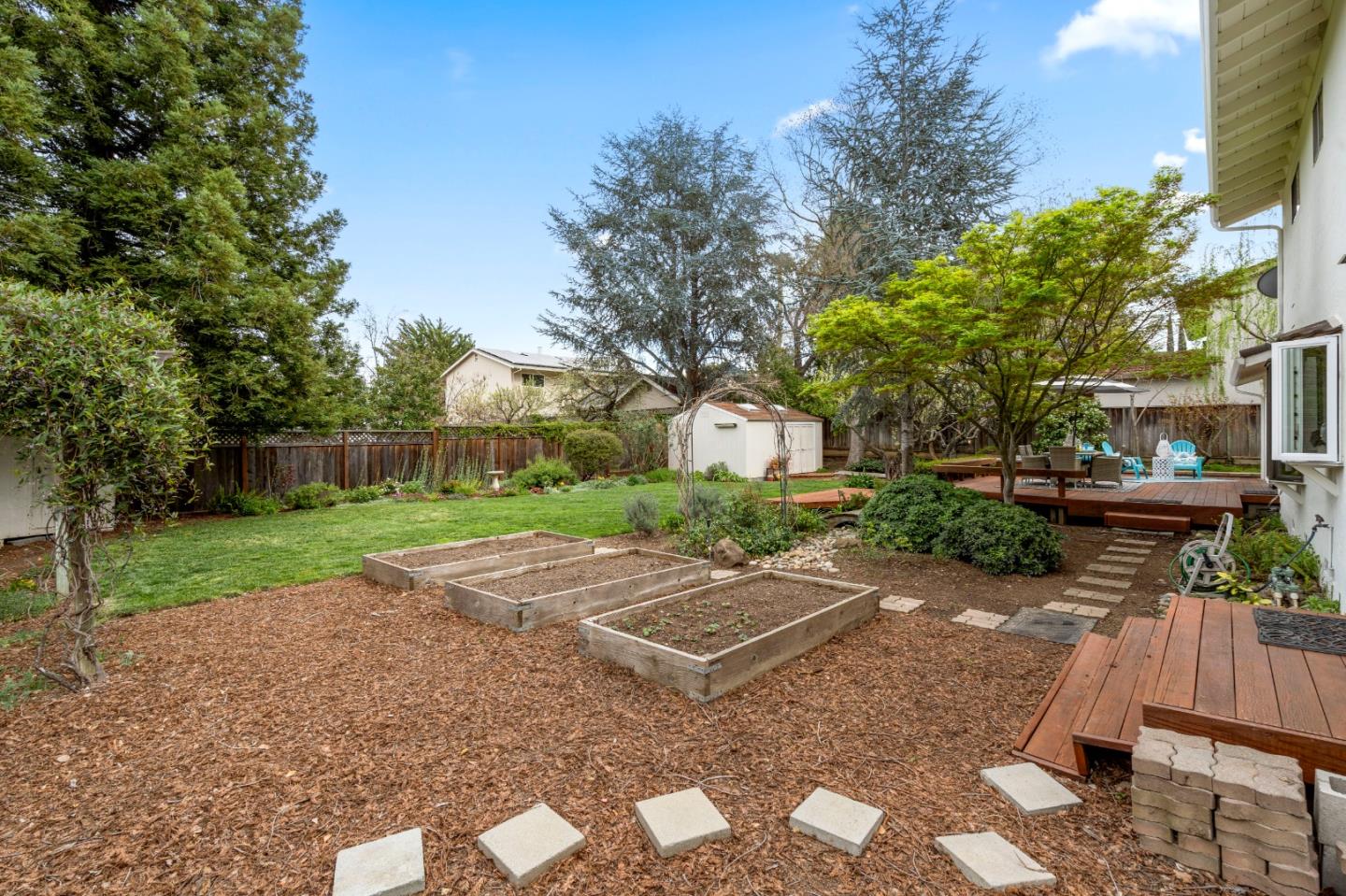 155 Belhaven Drive Los Gatos, CA 95032 - Photo 27 of 30 a view of backyard with green space