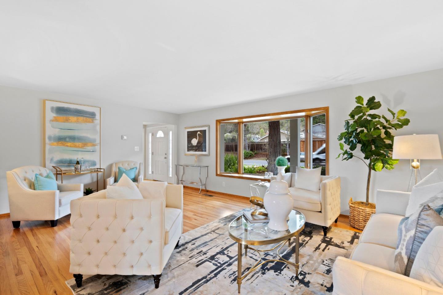 155 Belhaven Drive Los Gatos, CA 95032 - Photo 4 of 30 a living room with furniture and a large window