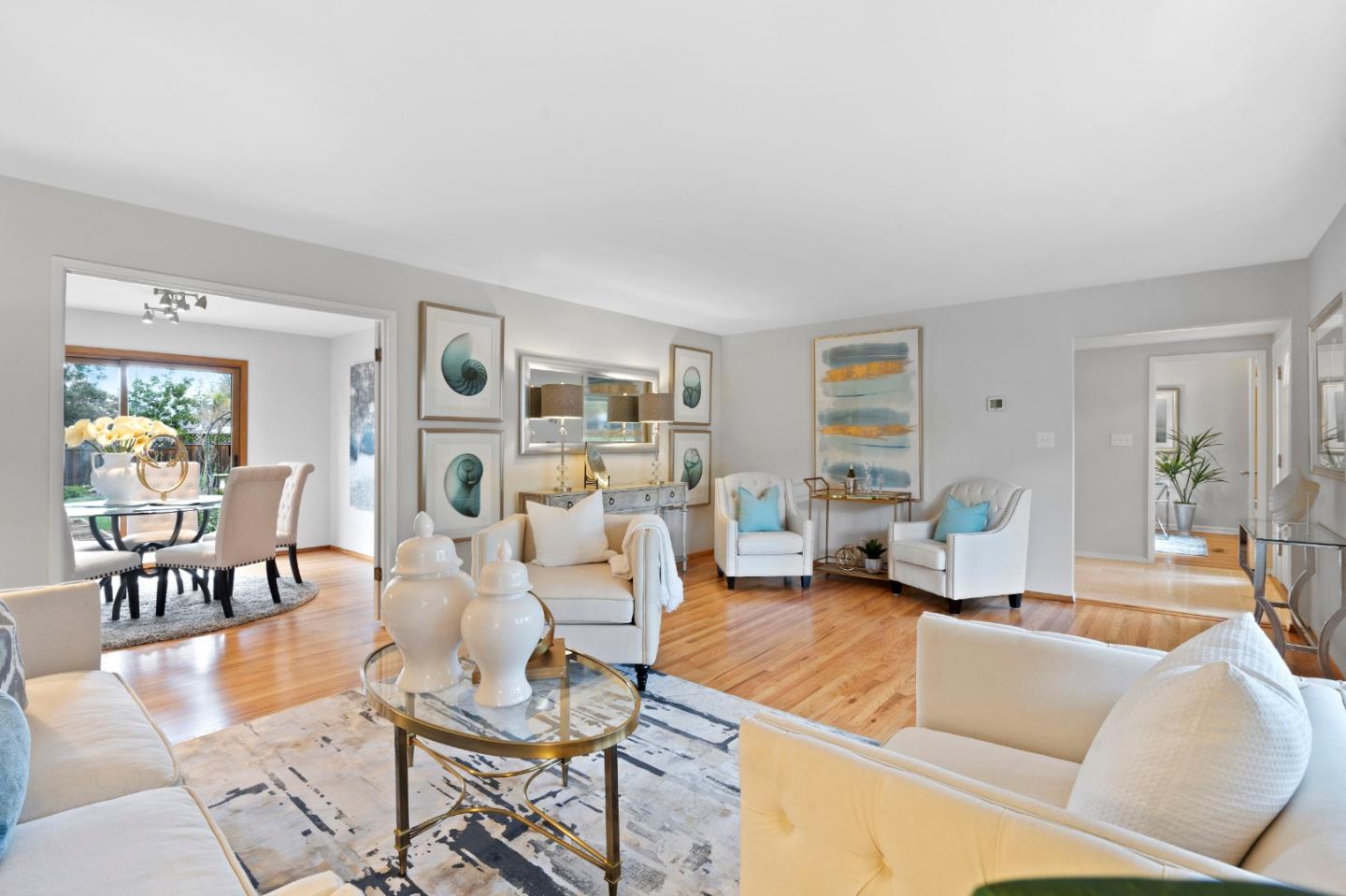 155 Belhaven Drive Los Gatos, CA 95032 - Photo 5 of 30 a living room with furniture and wooden floor