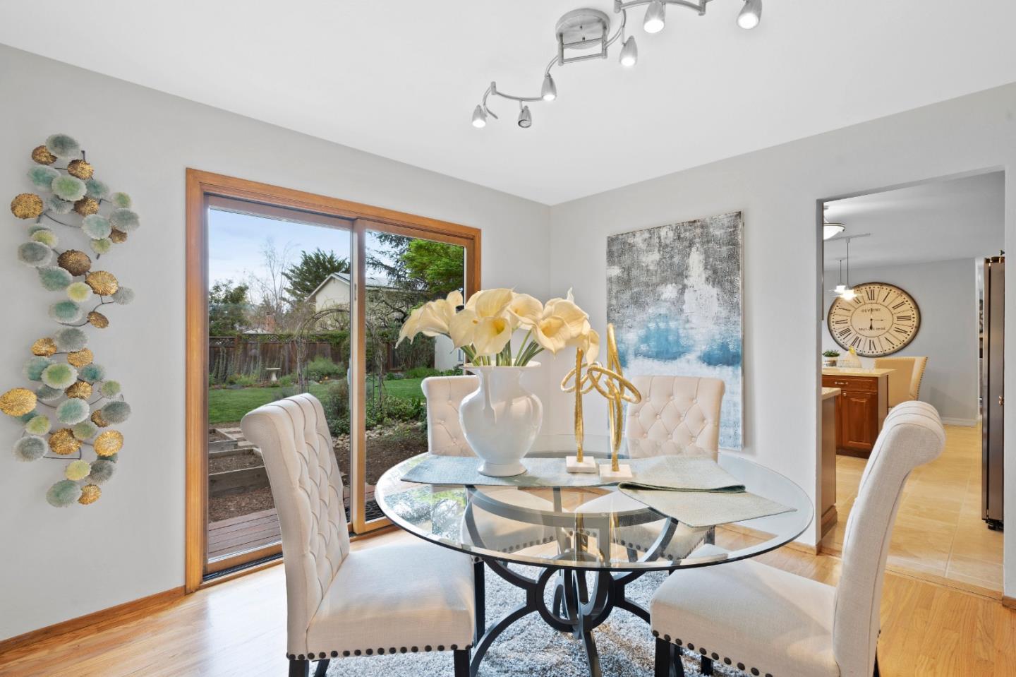 155 Belhaven Drive Los Gatos, CA 95032 - Photo 7 of 30 a view of a dining room with furniture window and wooden floor