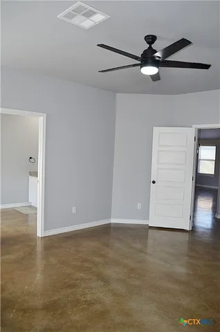 a view of an empty room