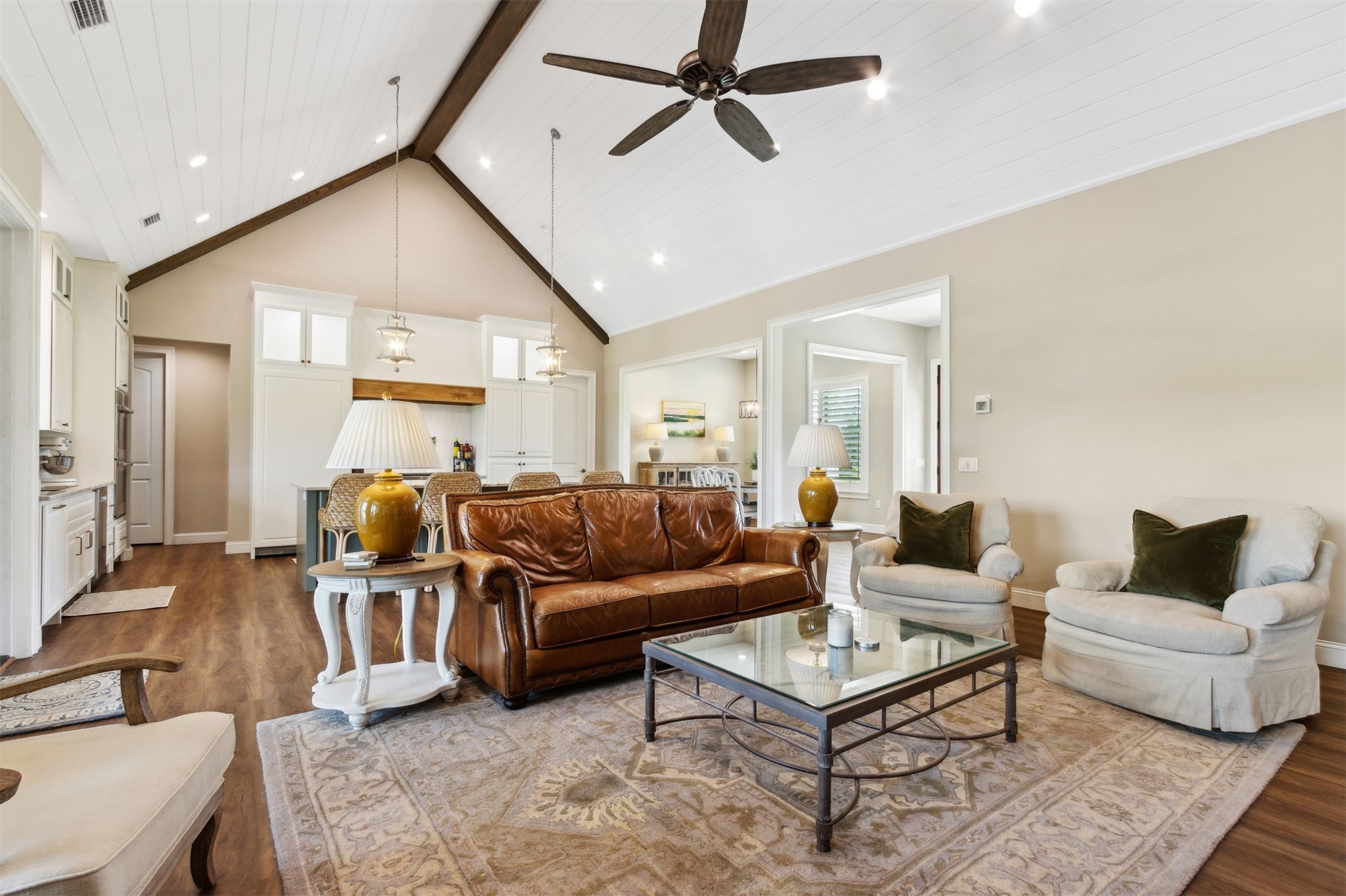37854 Kings Ferry Road Hilliard, FL 32046 - Photo 21 of 52 a living room with furniture and a ceiling fan