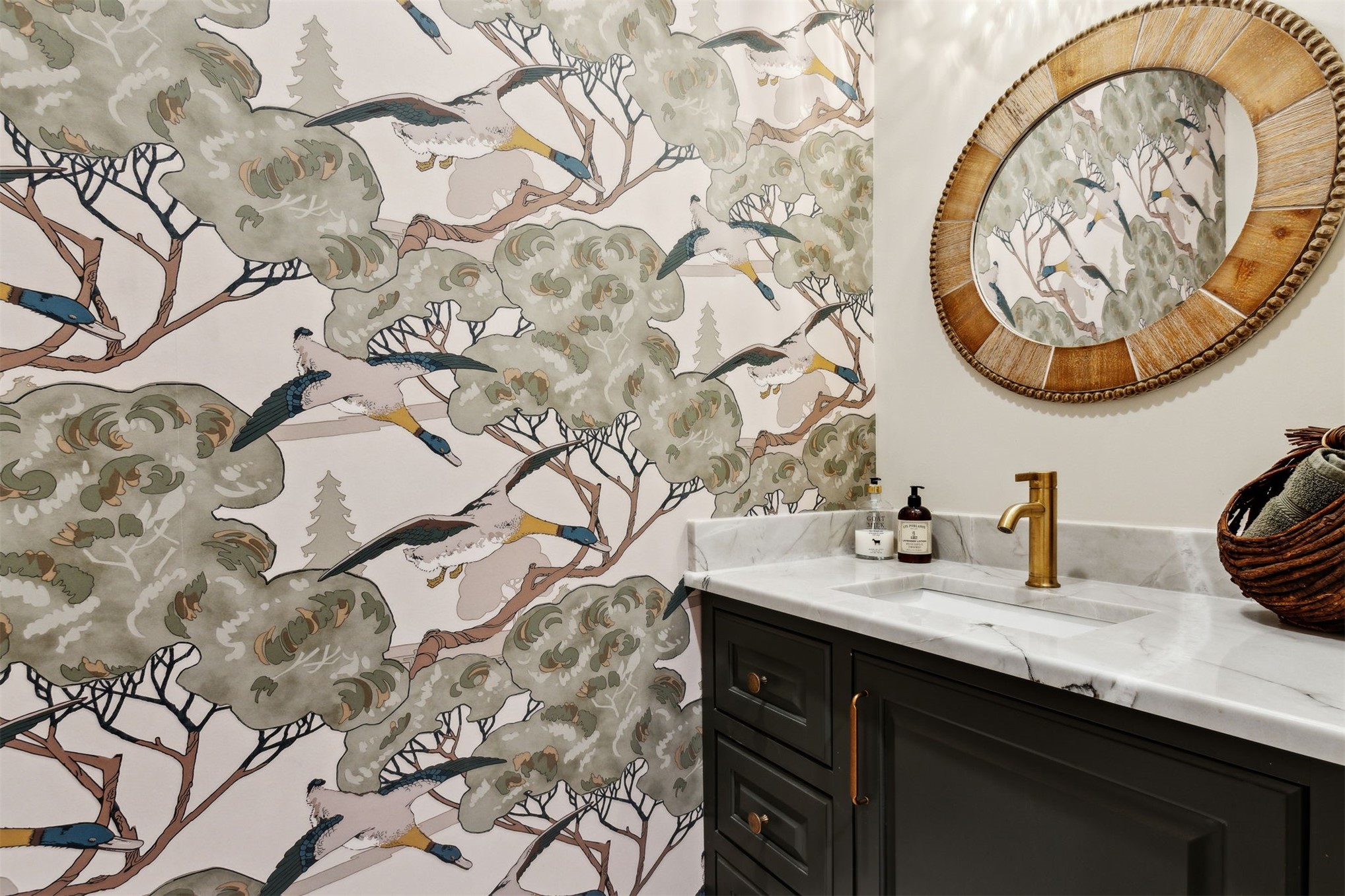 37854 Kings Ferry Road Hilliard, FL 32046 - Photo 29 of 52 a bathroom with a sink and a mirror