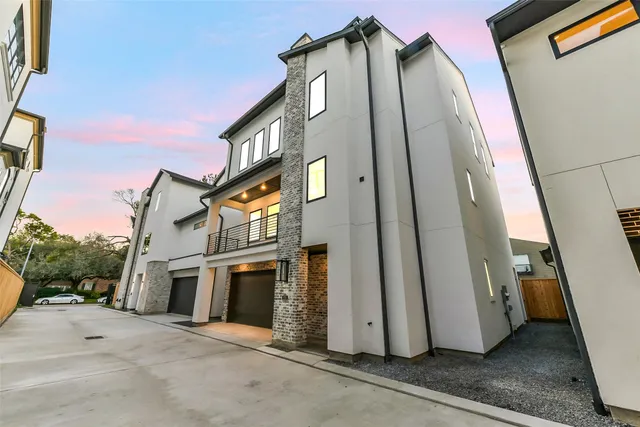 a view of a house with many windows
