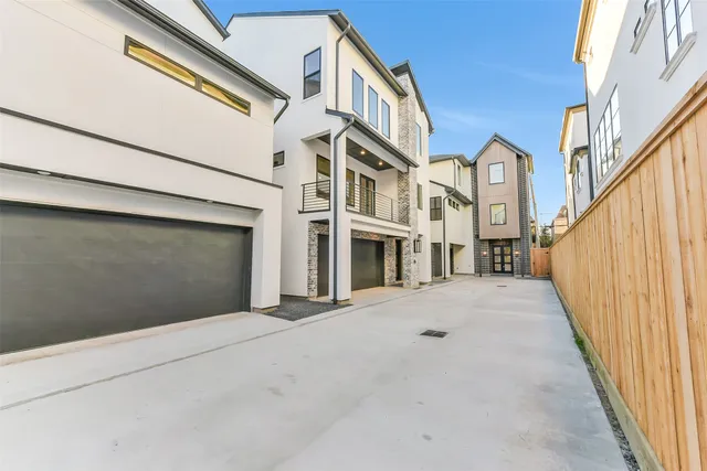 a view of a building with a street