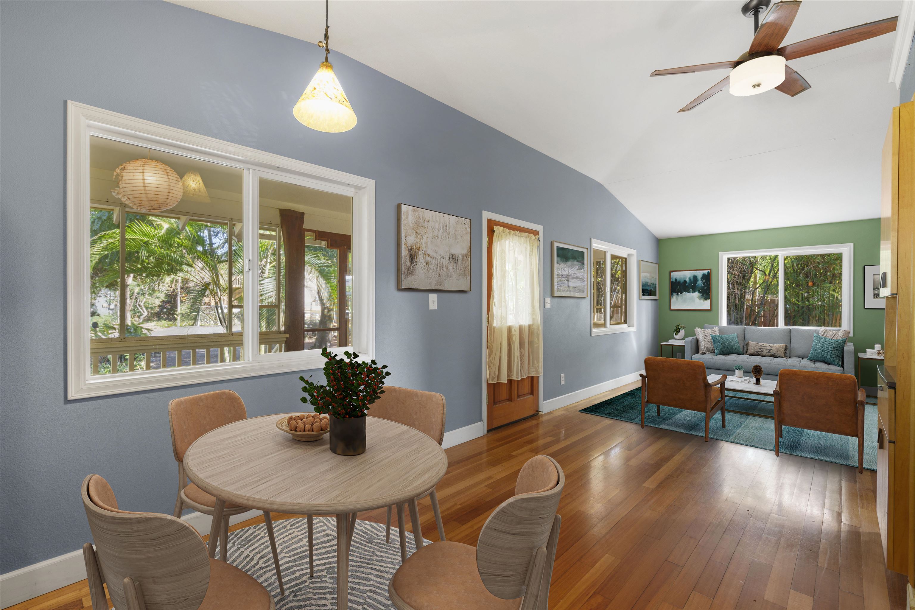 44 Puu KOA Place, Unit A Haiku, HI 96708 - Photo 9 of 41 Virtual Staged Dinning Room