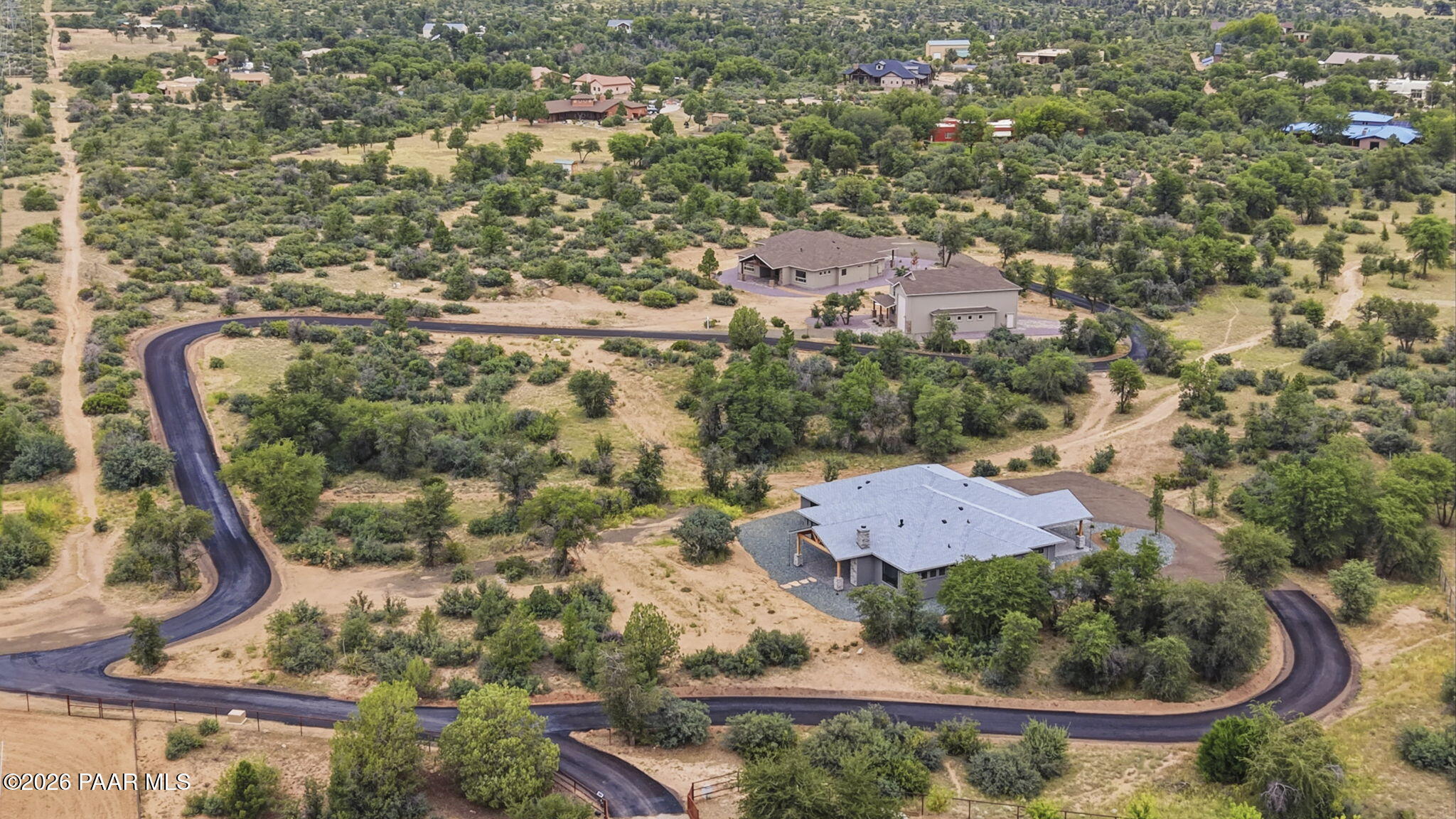9529 North Bridle Ridge Road Prescott, AZ 86305 - Photo 50 of 51 55-Aerial Back (2)