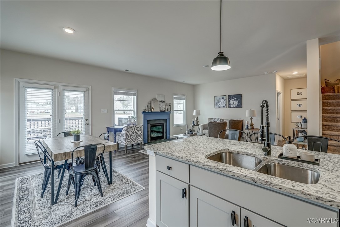 7004 Havering Way Henrico, VA 23231 - Photo 19 of 50 Kitchen with dark hardwood / wood-style floors, pe