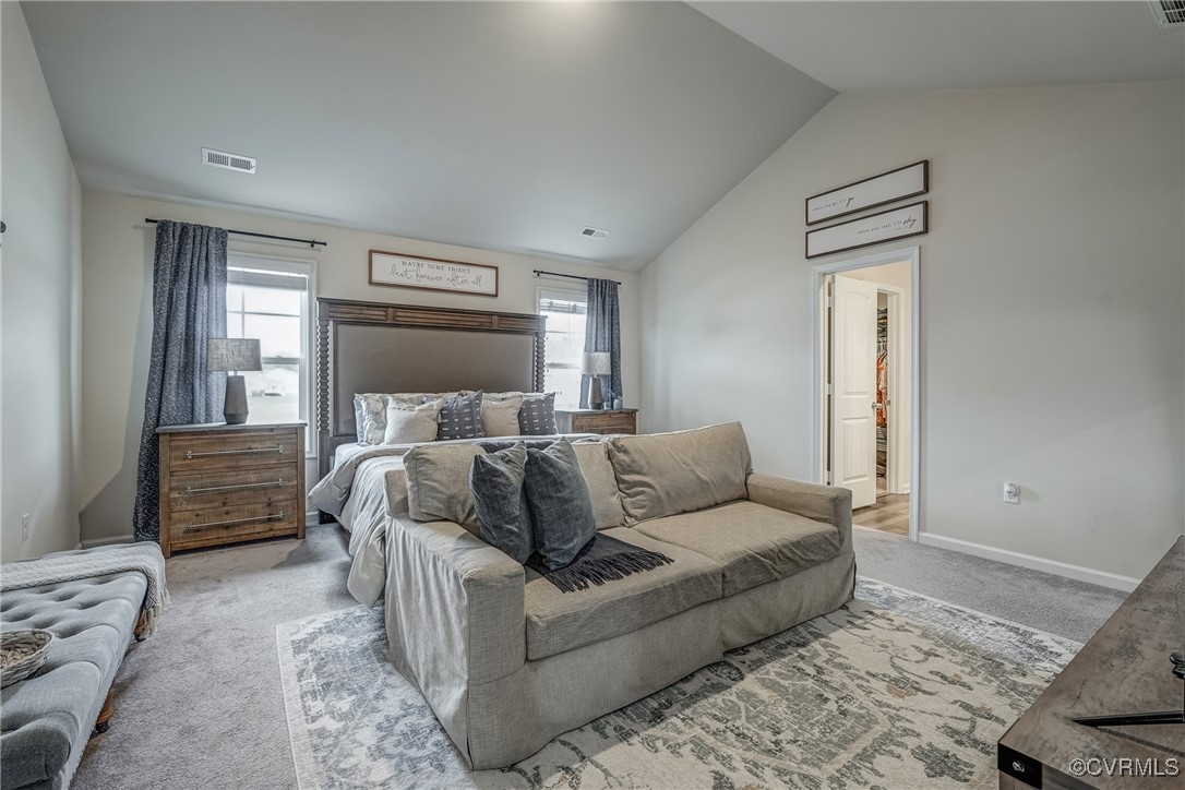 7004 Havering Way Henrico, VA 23231 - Photo 35 of 50 Carpeted bedroom with multiple windows and vaulted