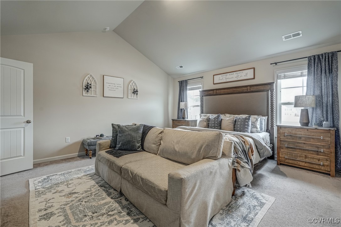 7004 Havering Way Henrico, VA 23231 - Photo 36 of 50 Bedroom with carpet floors and vaulted ceiling