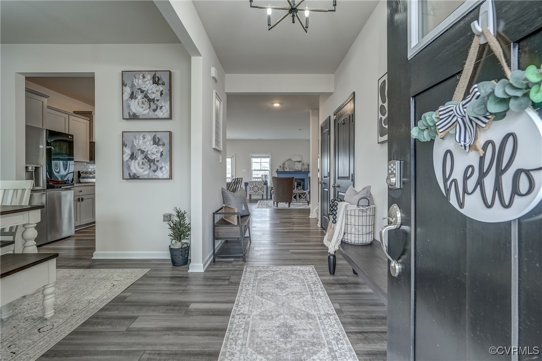 7004 Havering Way Henrico, VA 23231 - Photo 4 of 50 Foyer entrance featuring dark wood-type flooring a
