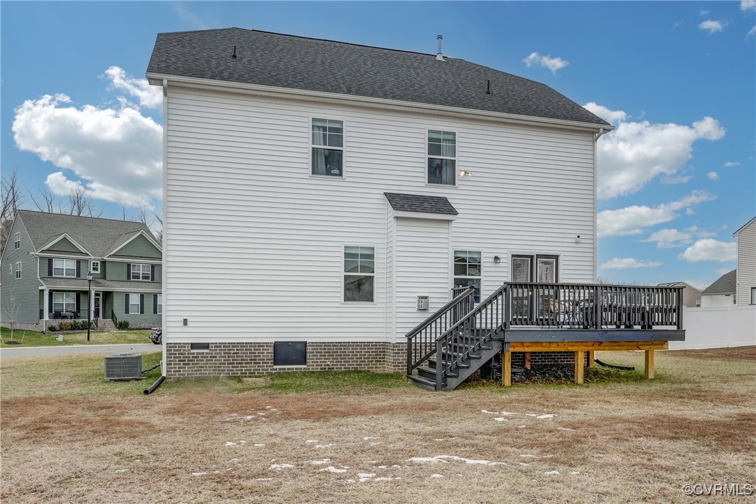 7004 Havering Way Henrico, VA 23231 - Photo 48 of 50 Rear view of property featuring a wooden deck and