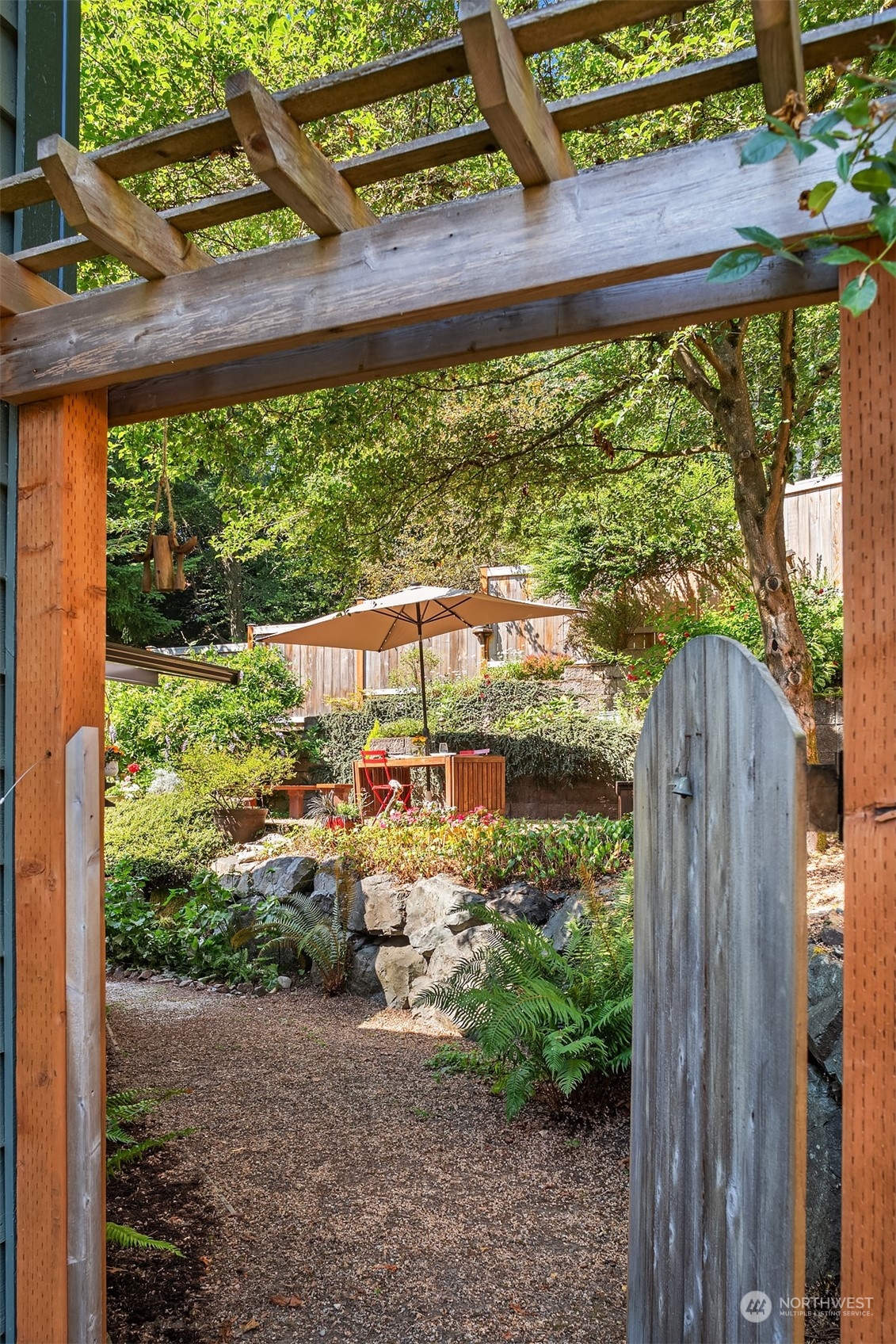 21127 Shell Valley Road Edmonds, WA 98026 - Photo 31 of 40 a view of a backyard with pathway