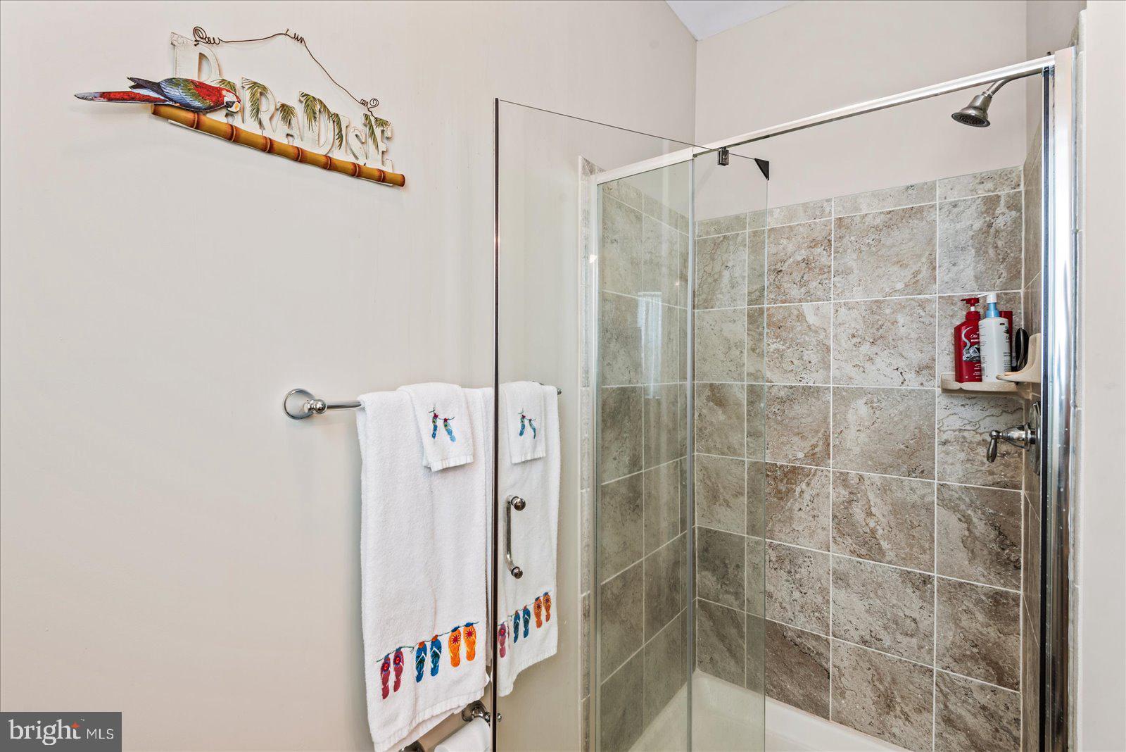 720 Bancroft Avenue Colonial Beach, VA 22443 - Photo 44 of 59 a bathroom with a shower and a sink