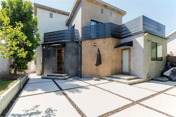 a front view of a house with shower