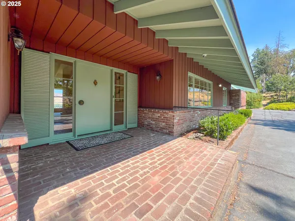 a front view of a house