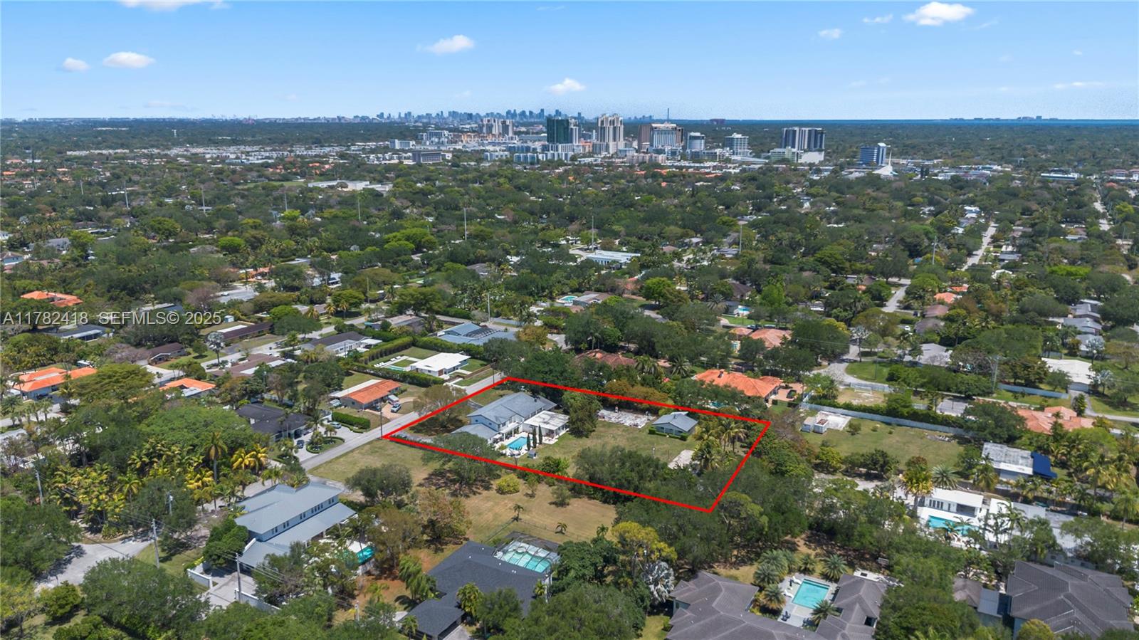 8350 Southwest 98th Street Miami, FL 33156 - Photo 66 of 67 an aerial view of residential houses with city view
