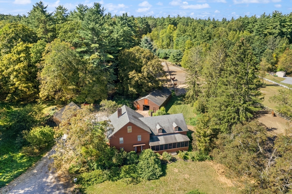 147 Shirley Street Pepperell, MA 01463 - Photo 42 of 42 an aerial view of a house with a yard