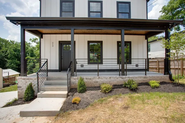 a view of a entryway door front of house