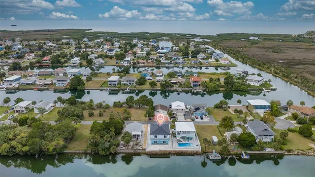 an aerial view of residential building with outdoor space