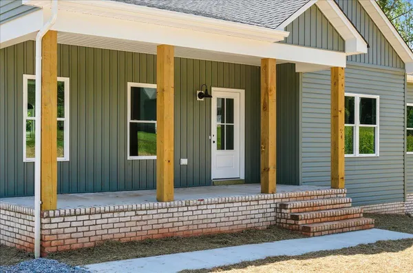 a view of a house with a door