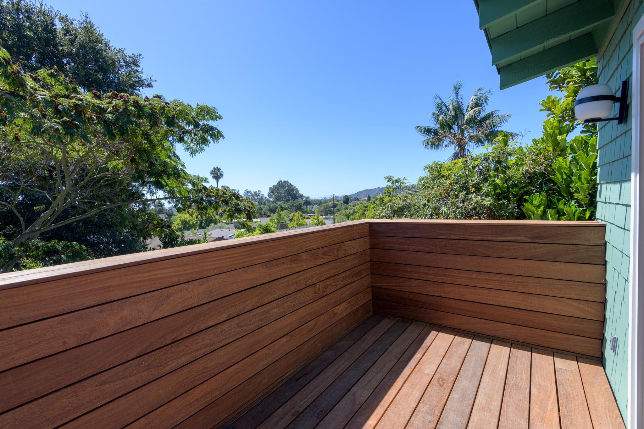 1323 Alta Vista Road Santa Barbara, CA 93103 - Photo 12 of 16 Upstairs Deck