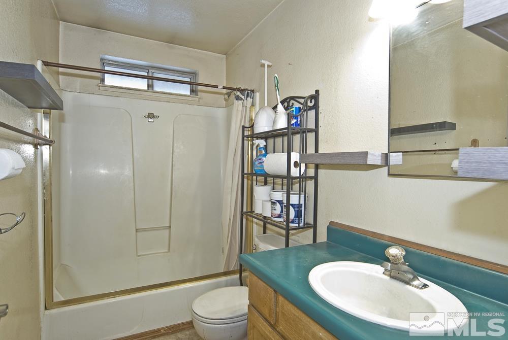 166 Pleasant Valley Road Markleeville, CA 96120 - Photo 15 of 24 a bathroom with a sink toilet and shower