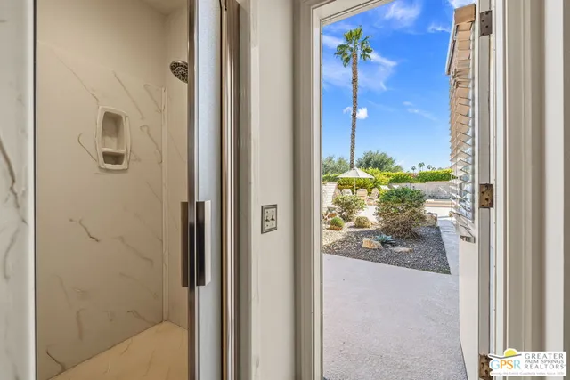 a view of a bathroom